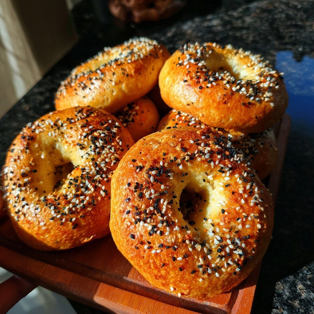 Protein Bagels With Whole Wheat Flour