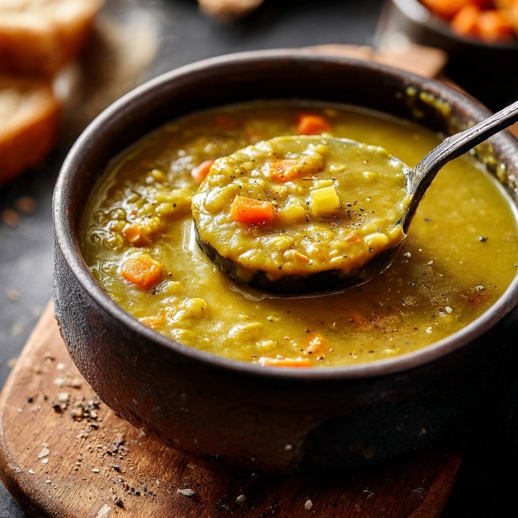 Healthy Crockpot Split Pea Soup
