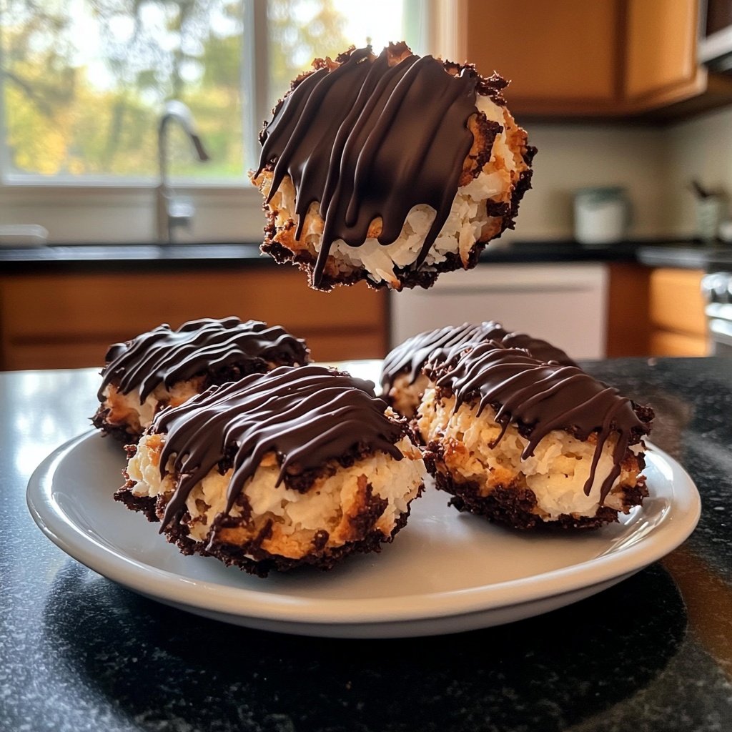Chocolate Coconut Macaroons