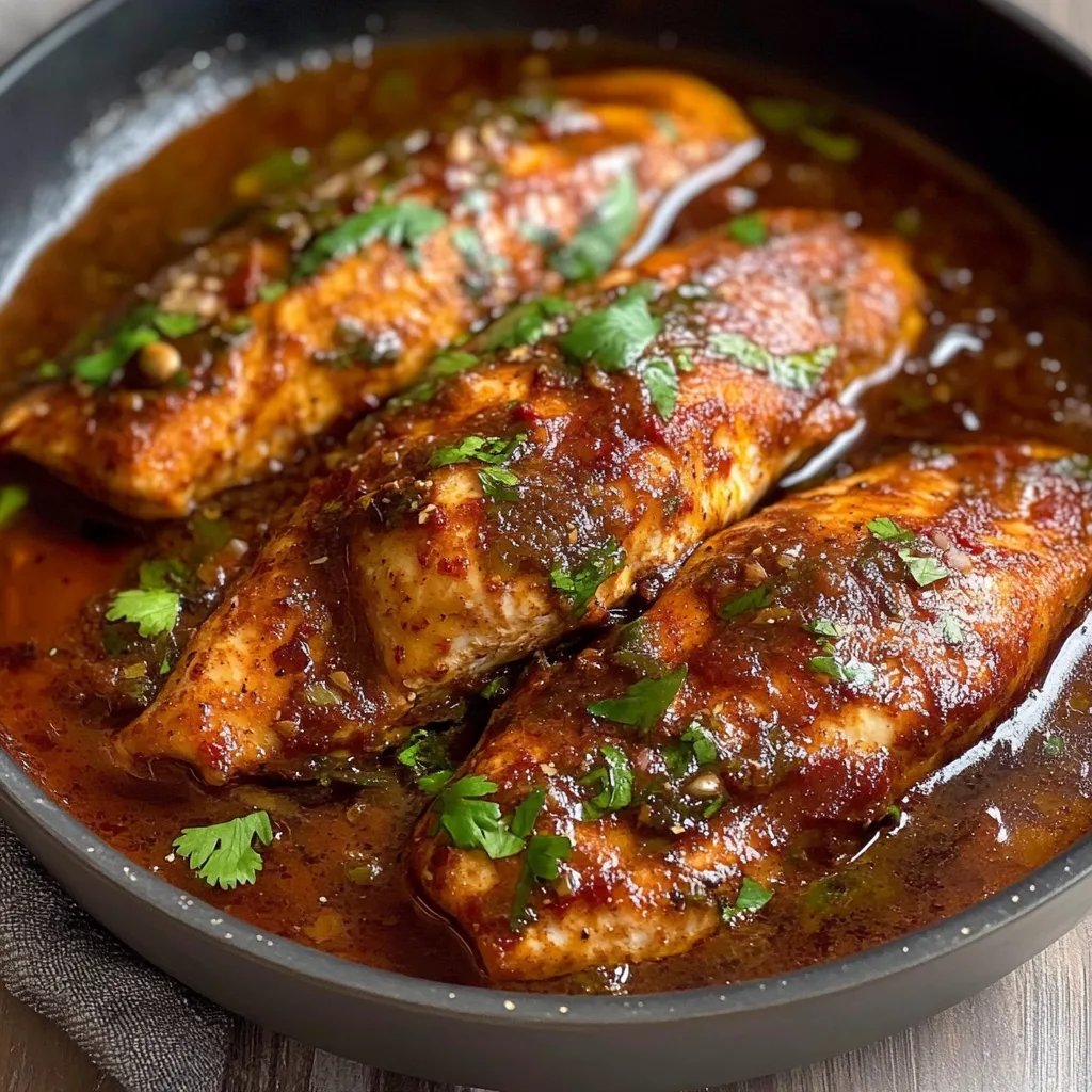 Classic Spicy Moroccan Fish in Rich Sauce!