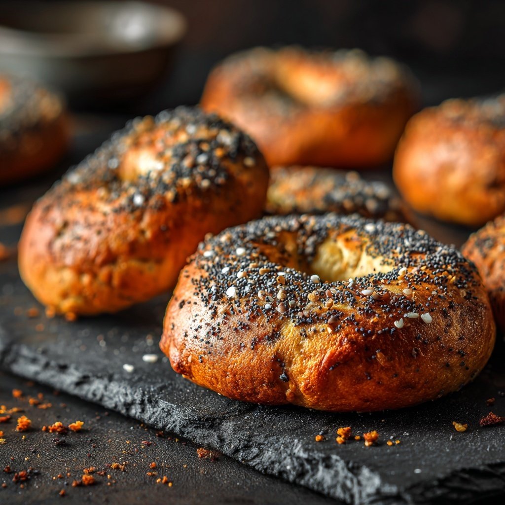 Protein Bagels With Poppy Seeds