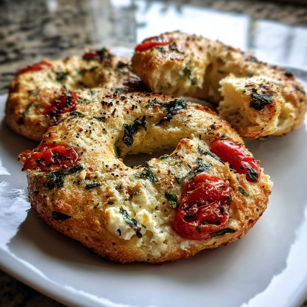 Savory Cottage Cheese Bagels