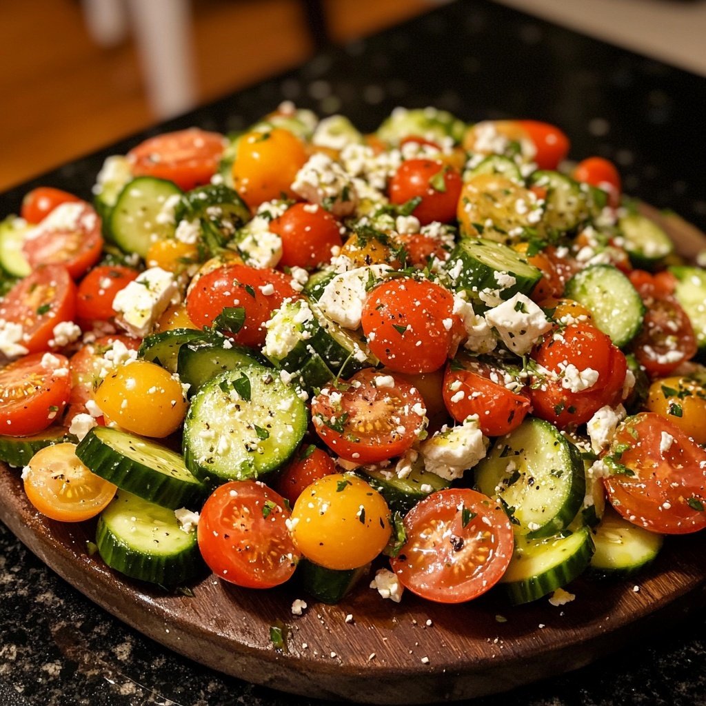 Simple Greek Salad with Feta Recipe