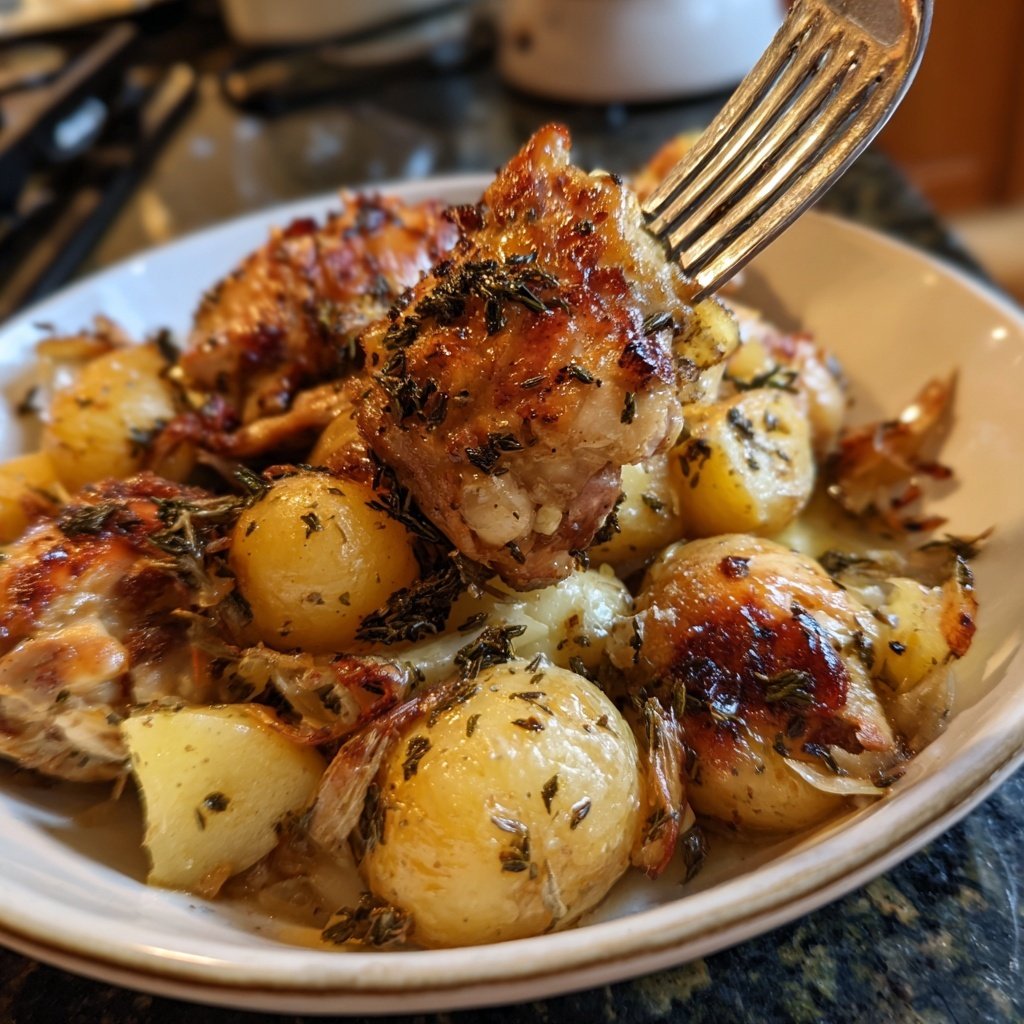 Dump-and-Go Crockpot Chicken and Potatoes