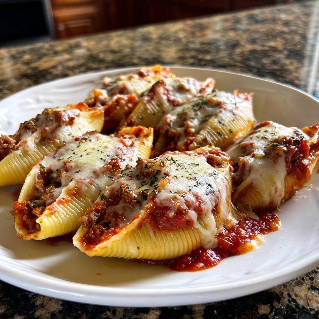 Ground Beef Stuffed Shells