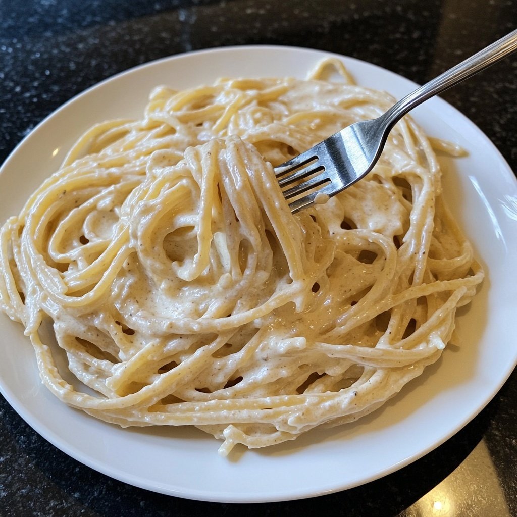 Easy Creamy Garlic Pasta