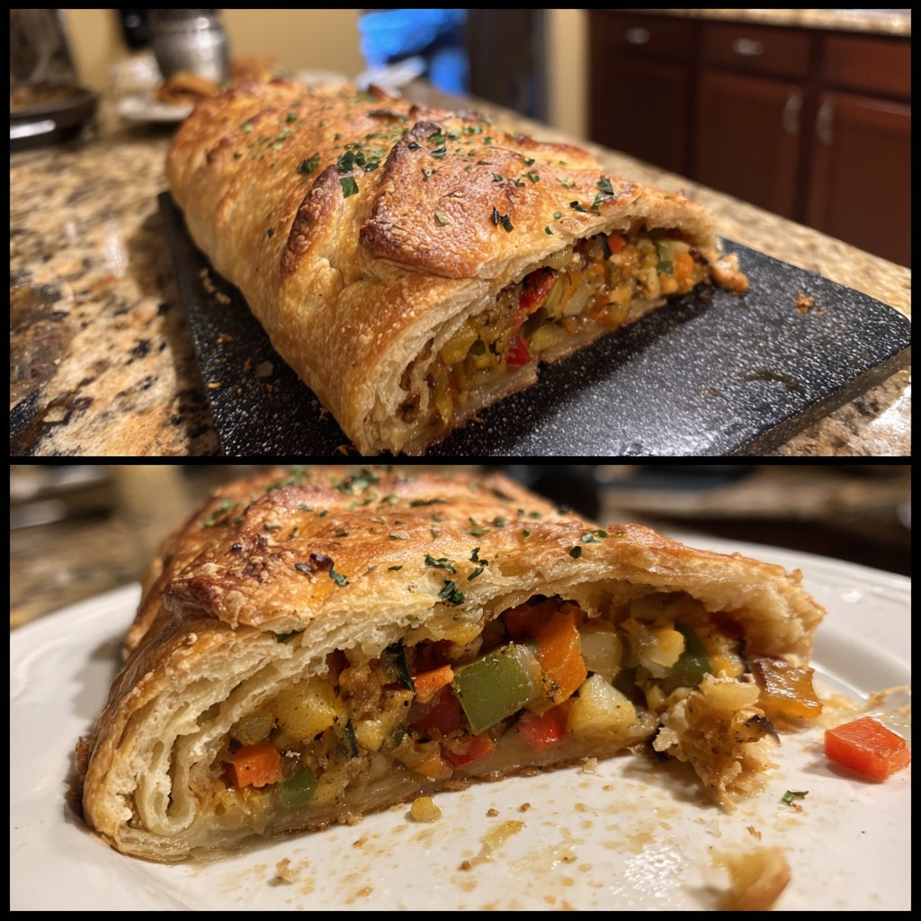 Valentine Dinner Roasted Vegetable Wellington