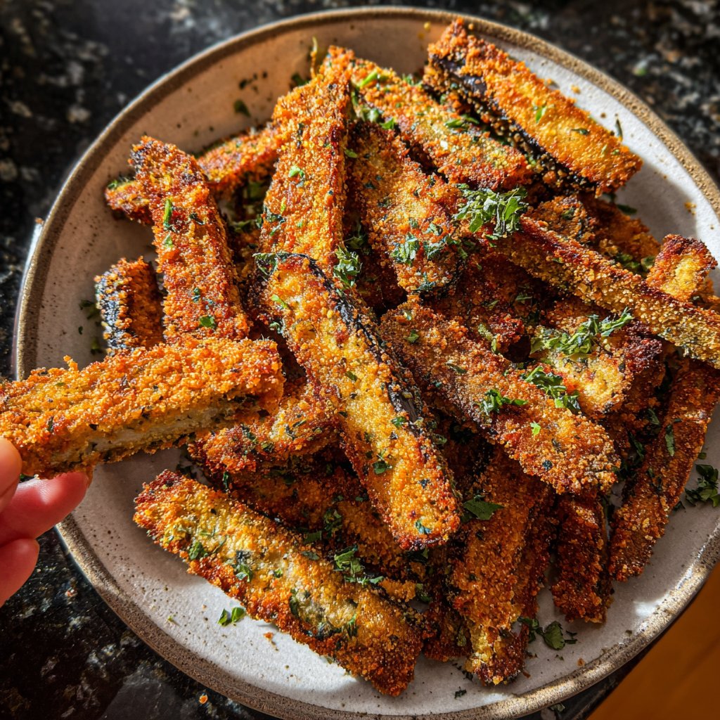 Crispy Eggplant Veggie Fries