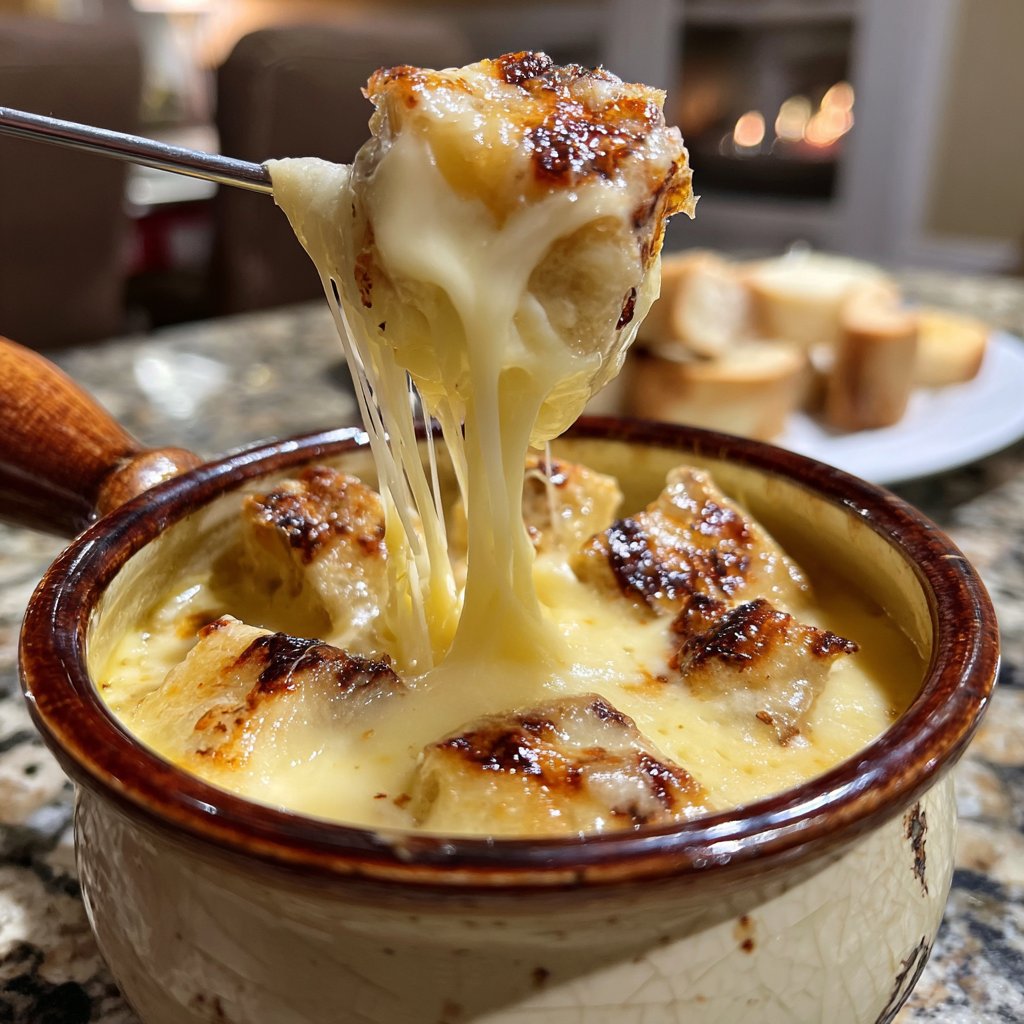 Fondue with Raclette Cheese