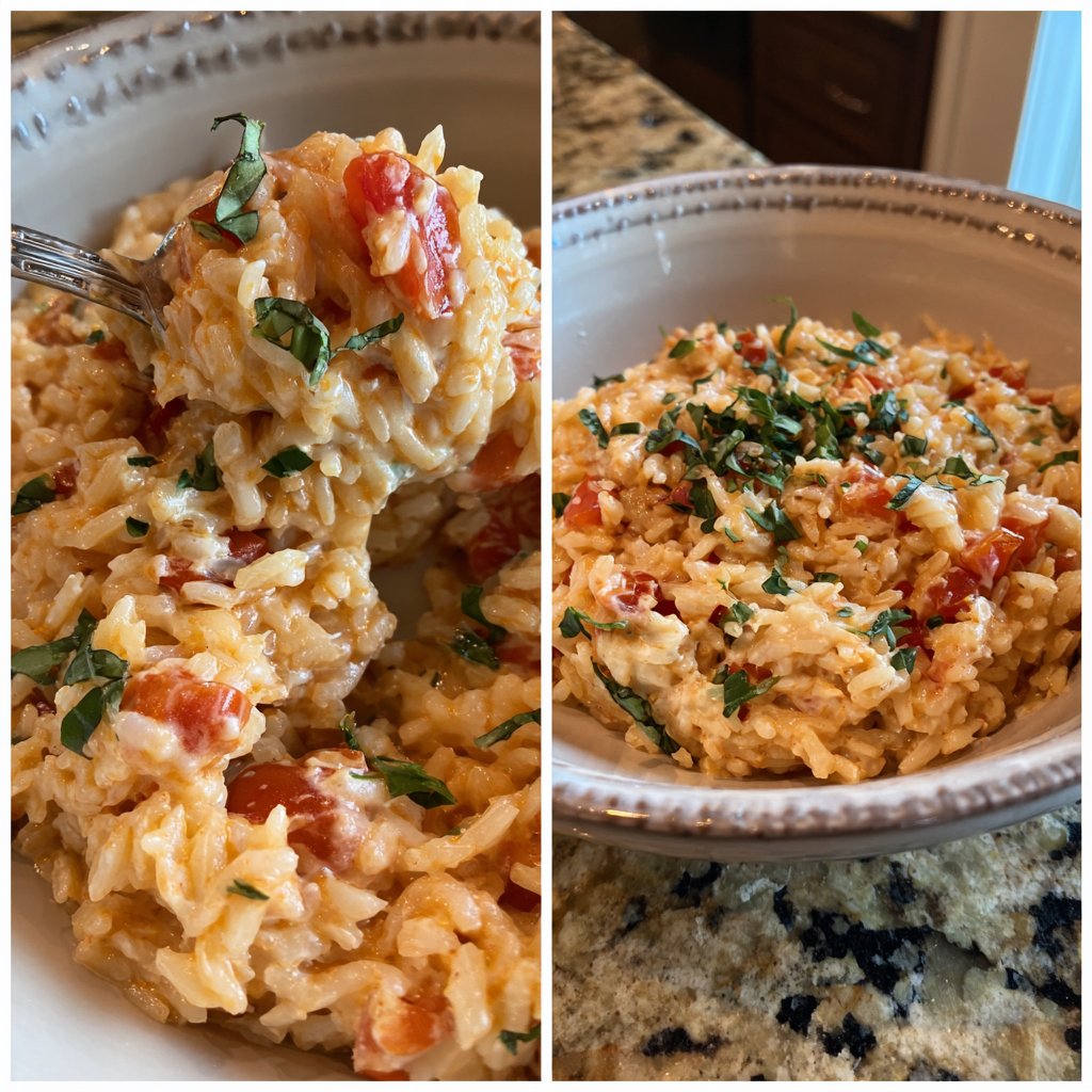 Creamy Tomato Basil Rice