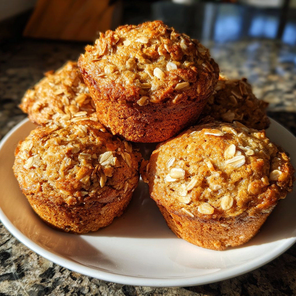 Soft Oatmeal Breakfast Muffins