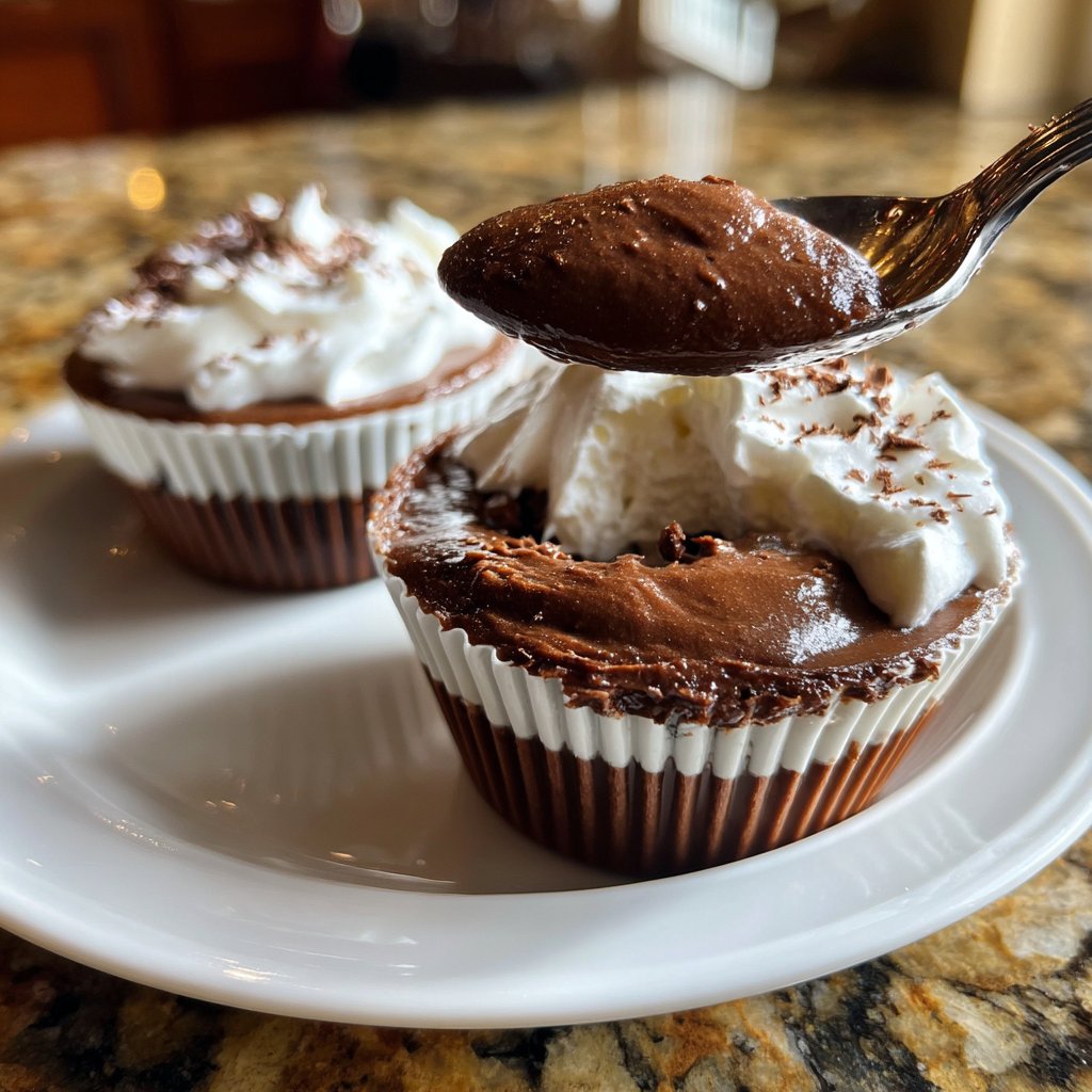 Creamy Chocolate Pudding Cups