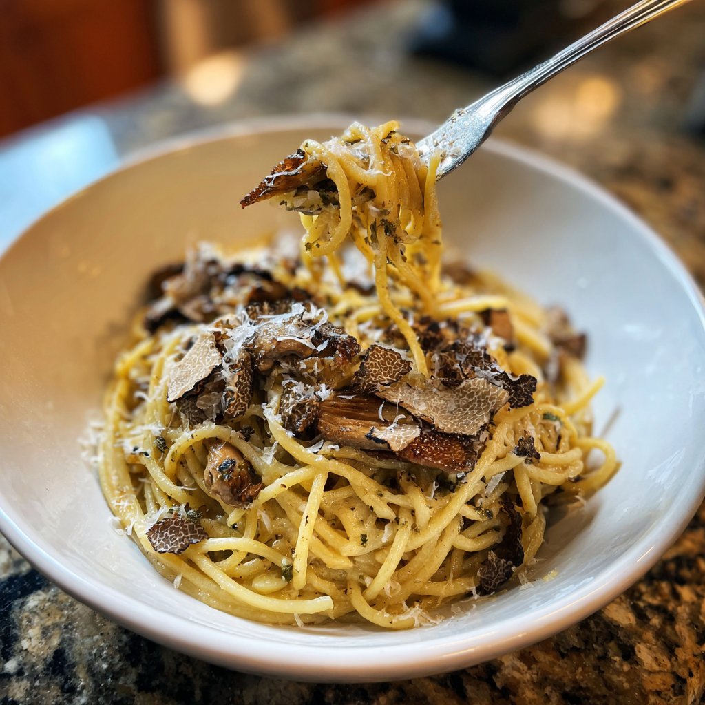 Truffle Mushroom Pasta for Two