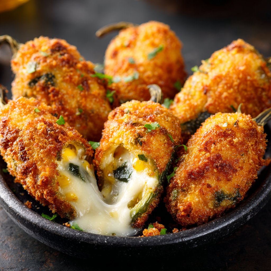 Jalapeno Poppers Stuffed with Corn