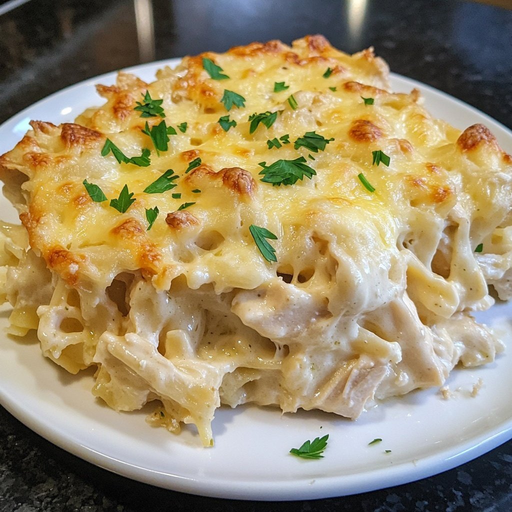 Easy Chicken Alfredo Bake Recipe
